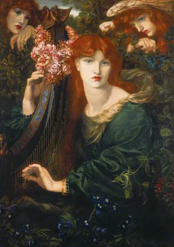 Pre-Raphaelite hair