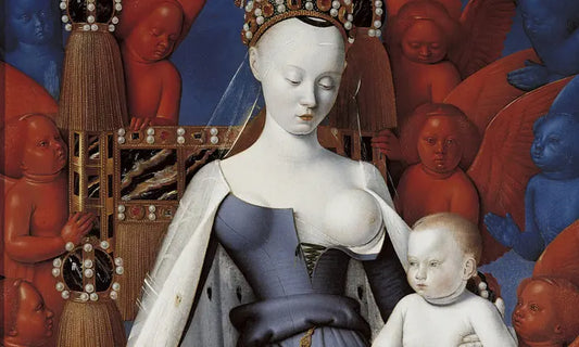 Virgin and Child Surrounded by Angels by Jean Fouquet. Photograph: Heritage Images/Getty Images via The Guardian