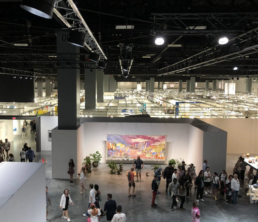 The maze of booths at the Miami convention center. Photo by Samantha Fencil.