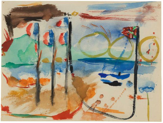 Helen Frankenthaler, Landscape (Nice, France), 1956 via The Helen Frankenthaler Foundation