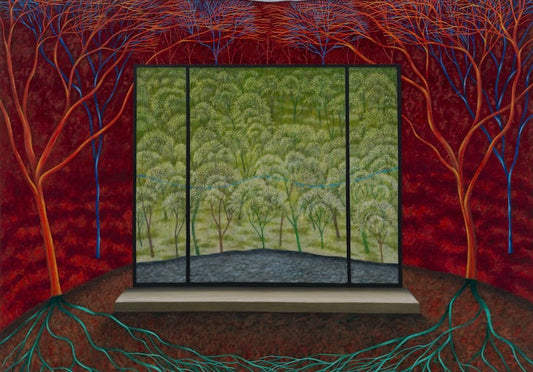 Scott Kahn, The Basement (cropped), 2025, via David Zwirner 