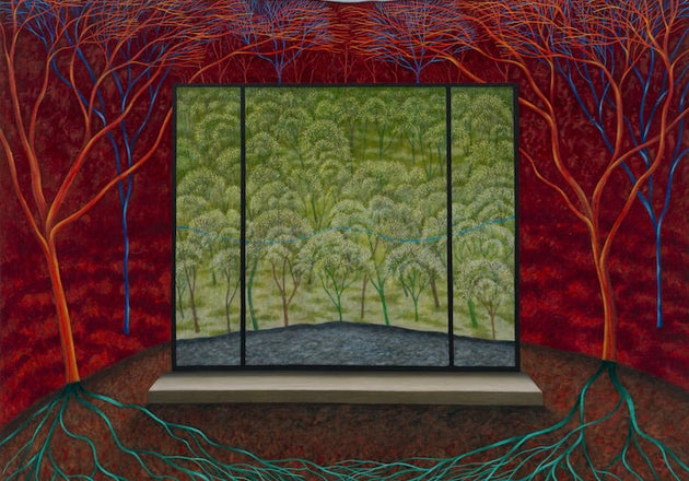 Scott Kahn, The Basement (cropped), 2025, via David Zwirner 