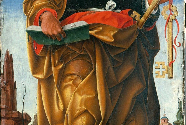 Francesco del Cossa, Saint Peter (detail), 1472–1473 via Artsy