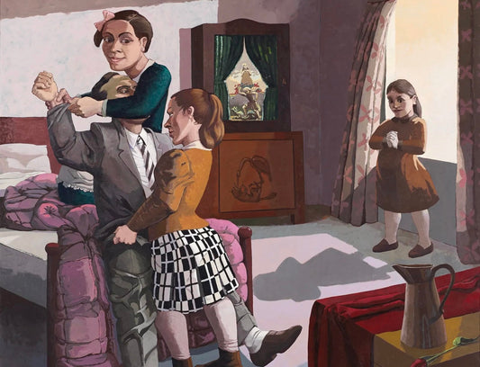 Paula Rego, The Family, 1988. Acrylic on paper on canvas via Victoria Miro Gallery.