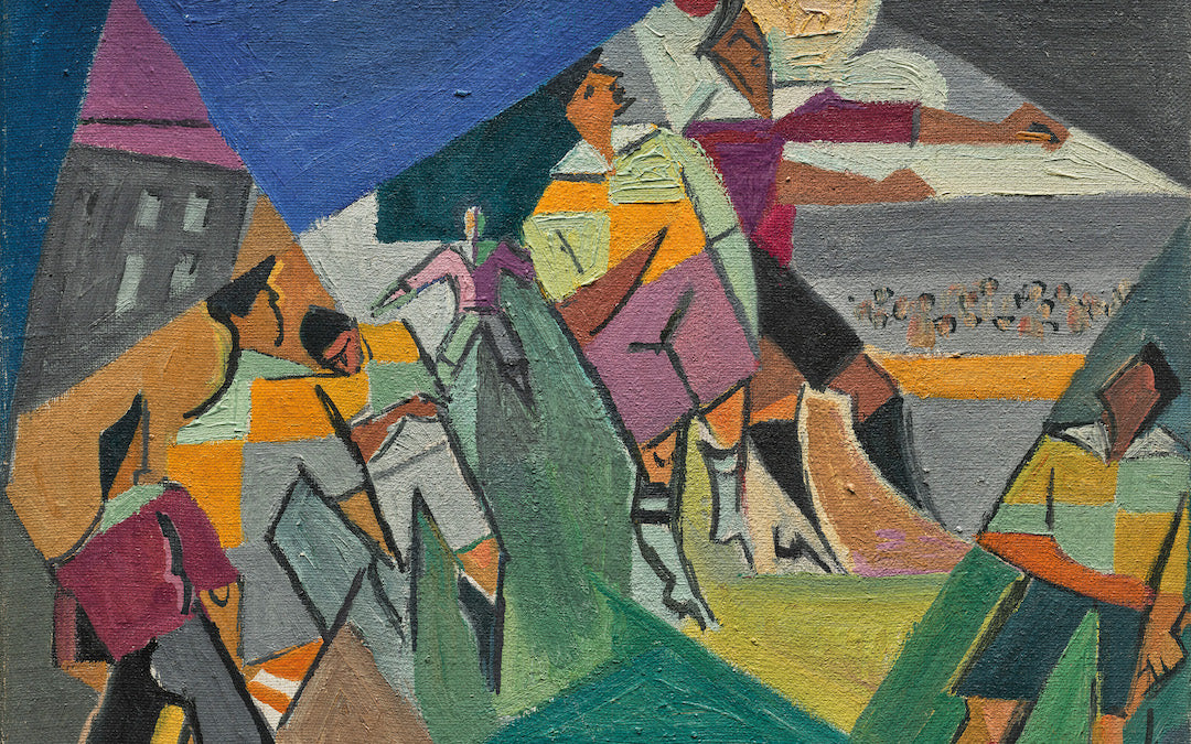 André Lhote (1885-1962), Les Rugbymen, circa 1917 (detail). © André Lhote, DACS 2023