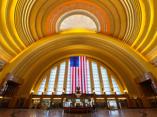 Cincinnati Union Terminal Rotunda, image via wikimedia-EEJCC