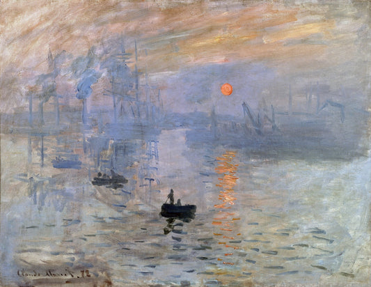 Claude Monet, Impression, Sunrise, 1872 via Smarthistory