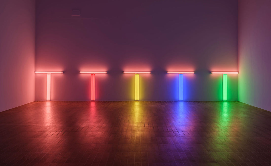 Dan Flavin installation via Wallpaper Magazine