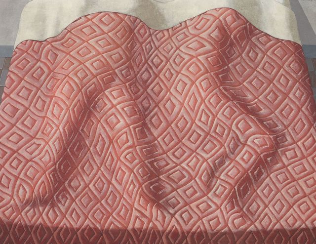 Domenico Gnoli, Two Sleepers (Due dormienti), 1966 via Artsy; Peggy Guggenheim Collection