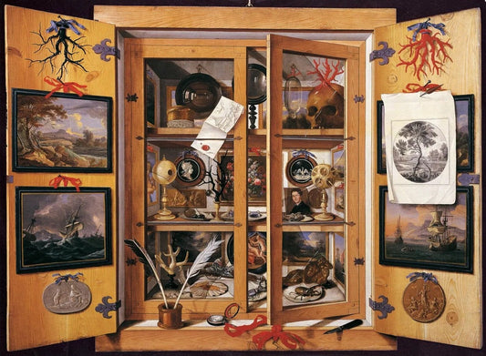 Domenico Remps, Cabinet of Curiosities, ca. 1690s via Wikimedia Commons/Public Domain