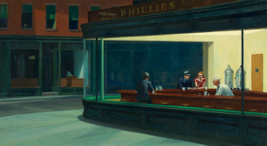 Edward Hopper, Nighthawks, 1942 via Art Institute of Chicago