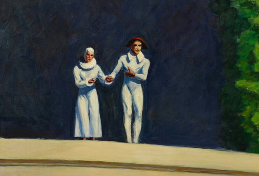 Edward Hopper, Two Comedians, 1966 via Sotheby's