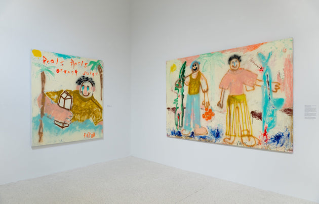Installation shot of Papou's work on exhibit at NSU Museum, Close to Home. Courtesy of NSU Museum.