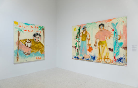 Installation shot of Papou's work on exhibit at NSU Museum, Close to Home. Courtesy of NSU Museum.