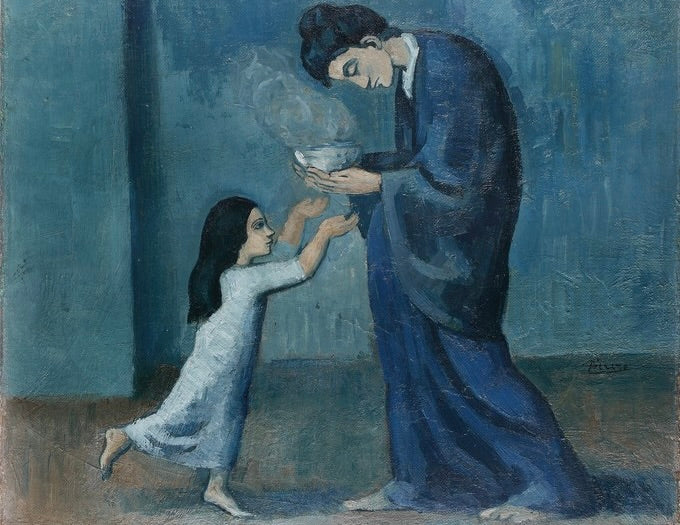 Pablo Picasso, La Soupe, 1902-03, © Picasso Estate / SODRAC (2017) via Art Gallery of Ontario.