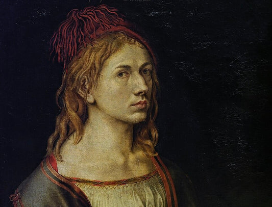 Albrecht Dürer, Self-Portrait with Thistle (detail), 1493, via Wikipedia/Public Domain
