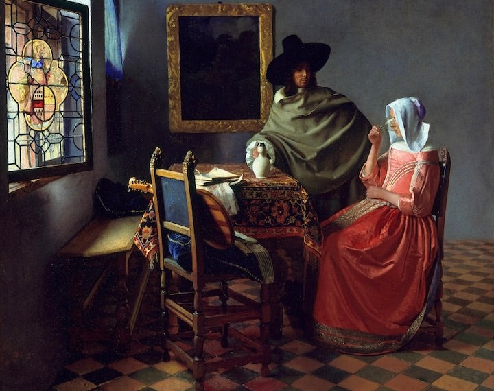 Johannes Vermeer, The Wine Glass, 1658–60 via Wikipedia/Public Domain