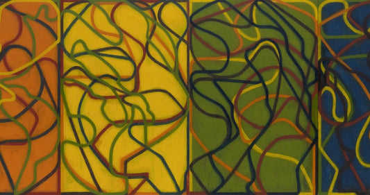 Brice Marden, The Propitious Garden of Plane Image (detail), Third Version, 2000-06, © 2026 Brice Marden via MoMA