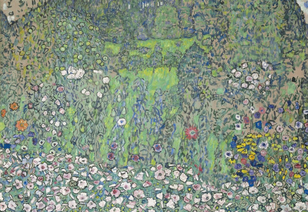 Gustav Klimt, Garden landscape with hilltop (detail), 1916 via Google Arts & Culture