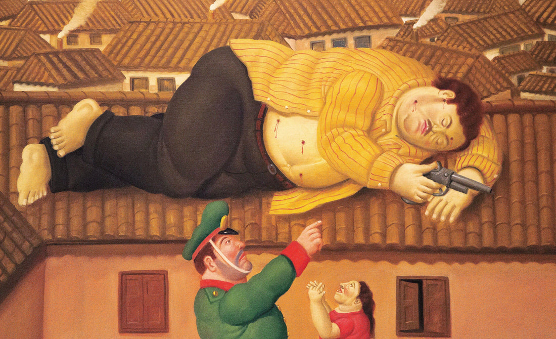 Fernando Botero, Pablo Escobar Dead, 2006 via Alamy/America's Quarterly