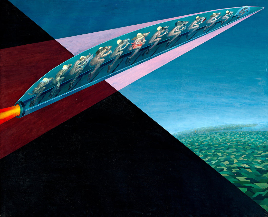 Irving Norman, Flight (detail), 1955 via the artist’s website