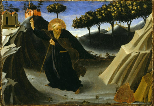 Fra Angelico, Saint Anthony Tempted by a Lump of Gold, 1436 via Obelisk Art History