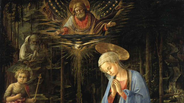 Fra Filippo Lippi, The Adoration in the Forest, detail, 1459. © Staatliche Museen zu Berlin, Gemäldegalerie.