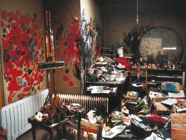 Francis Bacon’s 7 Reece Mews Studio, London, 1998. Photographed by Perry Ogden, © The Estate of Francis Bacon. All rights reserved, DACS via World of Interiors