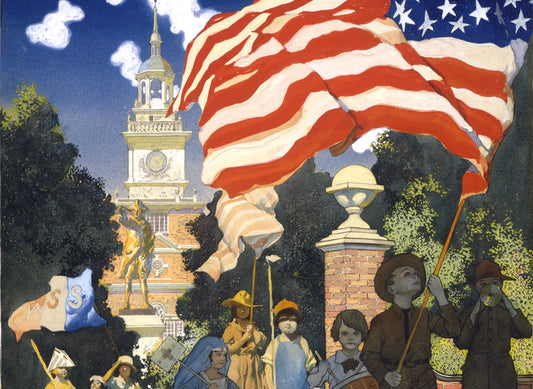 Frank Godwin, Philadelphia Patriotic Scene via American Illustration