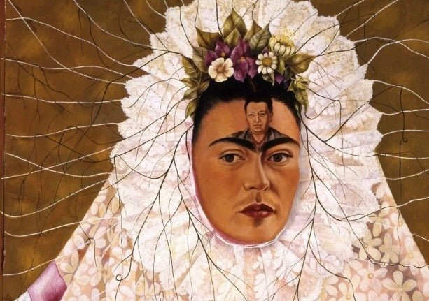 Frida Kahlo, Diego on My Mind (Self-Portrait as Tehuana), c. 1943 via Artsy