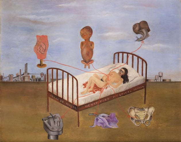 Frida Kahlo, Henry Ford Hospital, 1932 via Singulart