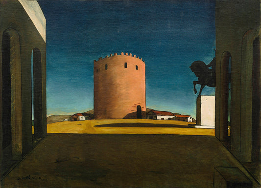 Giorgio de Chirico, The Red Tower, 1913 © 2023 Artists Rights Society (ARS), New York/SIAE, Rome via The Guggenheim