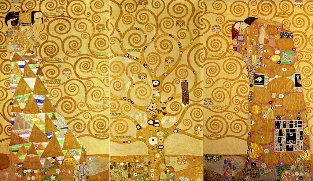 Gustav Klimt, The Tree of Life,1909. Photo by Getty Images via artnet news