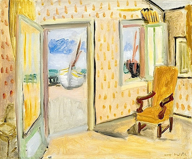 Henri Matisse, Interior (Open Door), 1920 via Artchive