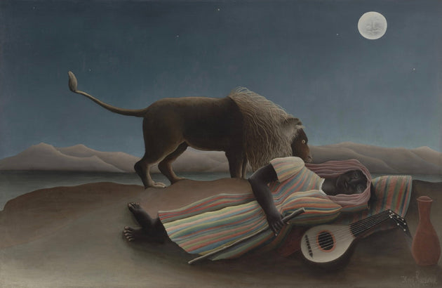 Henri Rousseau, The Sleeping Gypsy, 1897 via MoMA.