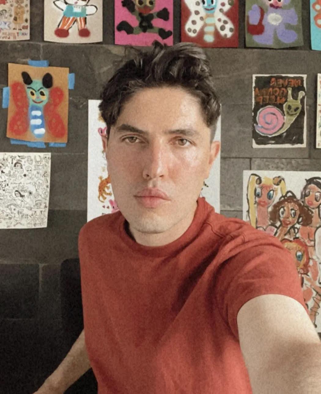 Artist Humberto Cruz poses for selfie
