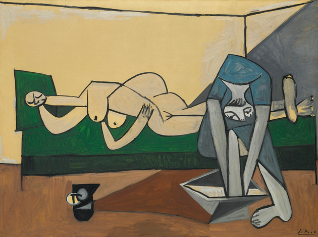 Pablo Picasso, Reclining Woman and a Woman Washing Her Feet, 1941