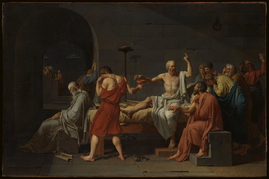 Jacques-Louis David, The Death of Socrates, 1787 via The MET