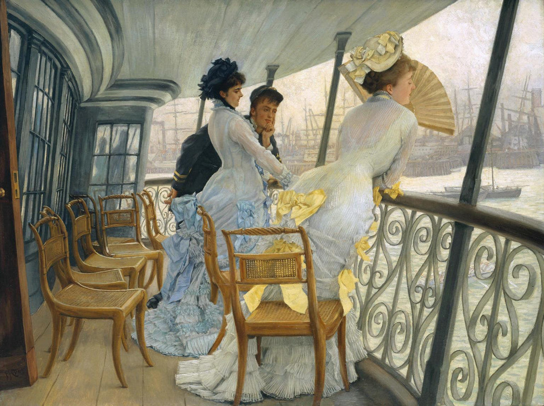 James Tissot, The Gallery of HMS Calcutta (Portsmouth), 1877 via Wikipedia