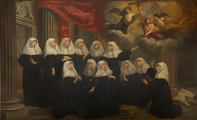 Jan van Helmont, Portrait of the sisters of the convent of the Black Canon Augustinian nuns of Antwerp, 1665 and 1714 via Wikipedia