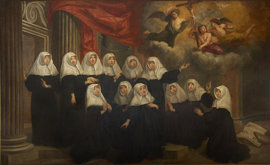 Jan van Helmont, Portrait of the sisters of the convent of the Black Canon Augustinian nuns of Antwerp, 1665 and 1714 via Wikipedia