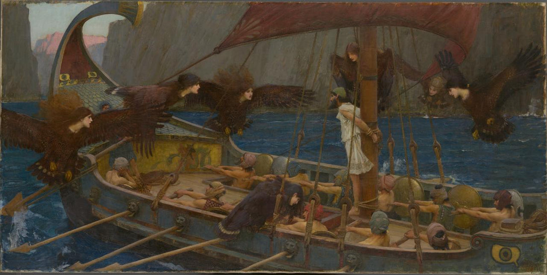 John William Waterhouse, Ulysses and the Sirens, 1891 via NGV  National Gallery of Victoria, Melbourne Purchased, 1891 © Public Domain
