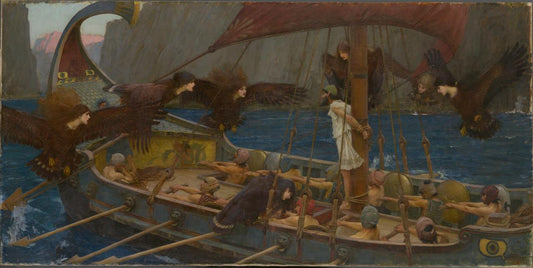 John William Waterhouse, Ulysses and the Sirens, 1891 via NGV  National Gallery of Victoria, Melbourne Purchased, 1891 © Public Domain
