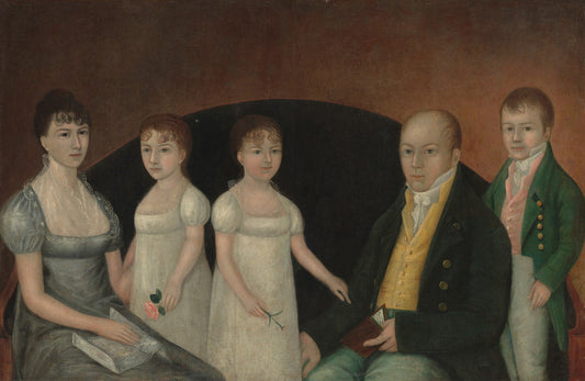 Joshua Johnson, Family Group, c. 1800 via National Gallery of Art