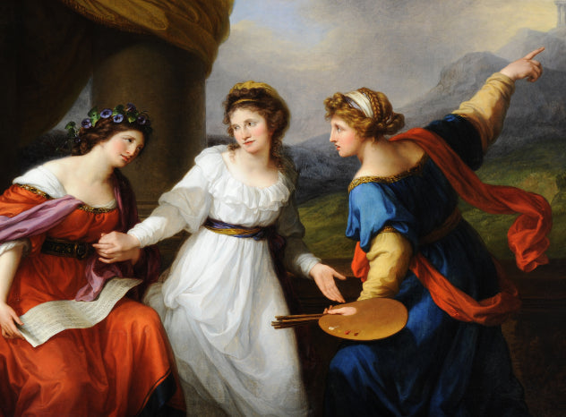 Angelica Kauffman’s Self-Portrait Hesitating Between Music and Painting, 1794 Credit: ©National Trust Images via National Trust Collections