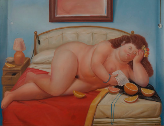 Fernando Botero, La carta, 1976; Banco de la República, 2000, Photograph by Víctor Robledo, © Museo Botero - Banco de la República via Google Arts & Culture