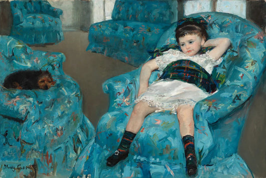 Mary Cassatt, Little Girl in Blue Armchair, 1878 via Fine Art America