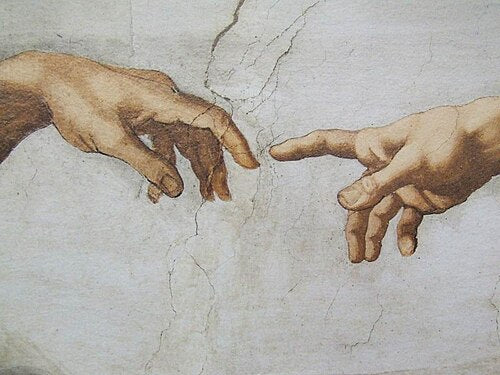 Michelangelo, The Creation of Adam (detail), c. 1512 via Wikipedia/Public Domain
