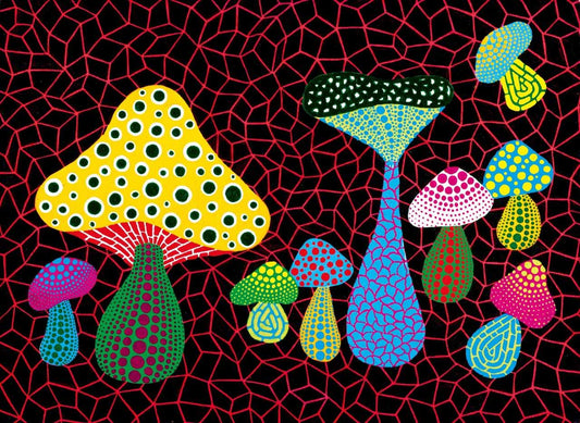 Yayoi Kusama, Mushrooms, 2005 via Mucciaccia Gallery