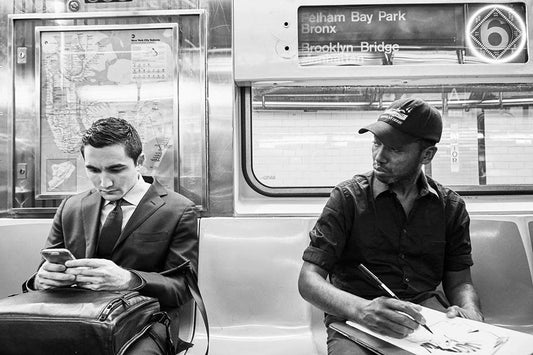 Orin at work on the subway, Image courtesy of Artnet News and Christiane Paul Krenkler.jpg